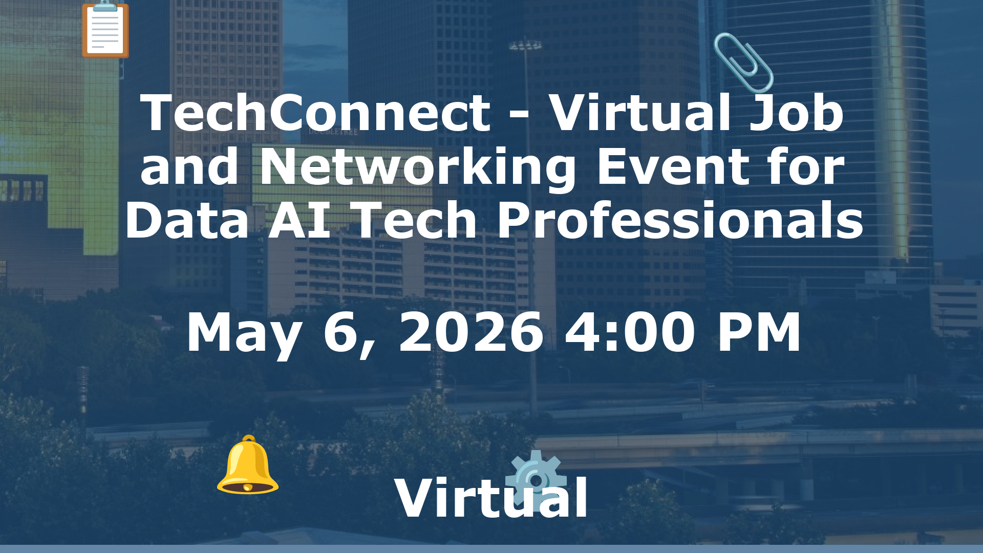 TechConnect - Virtual Job and Networking Event for Data AI Tech Professionals event image